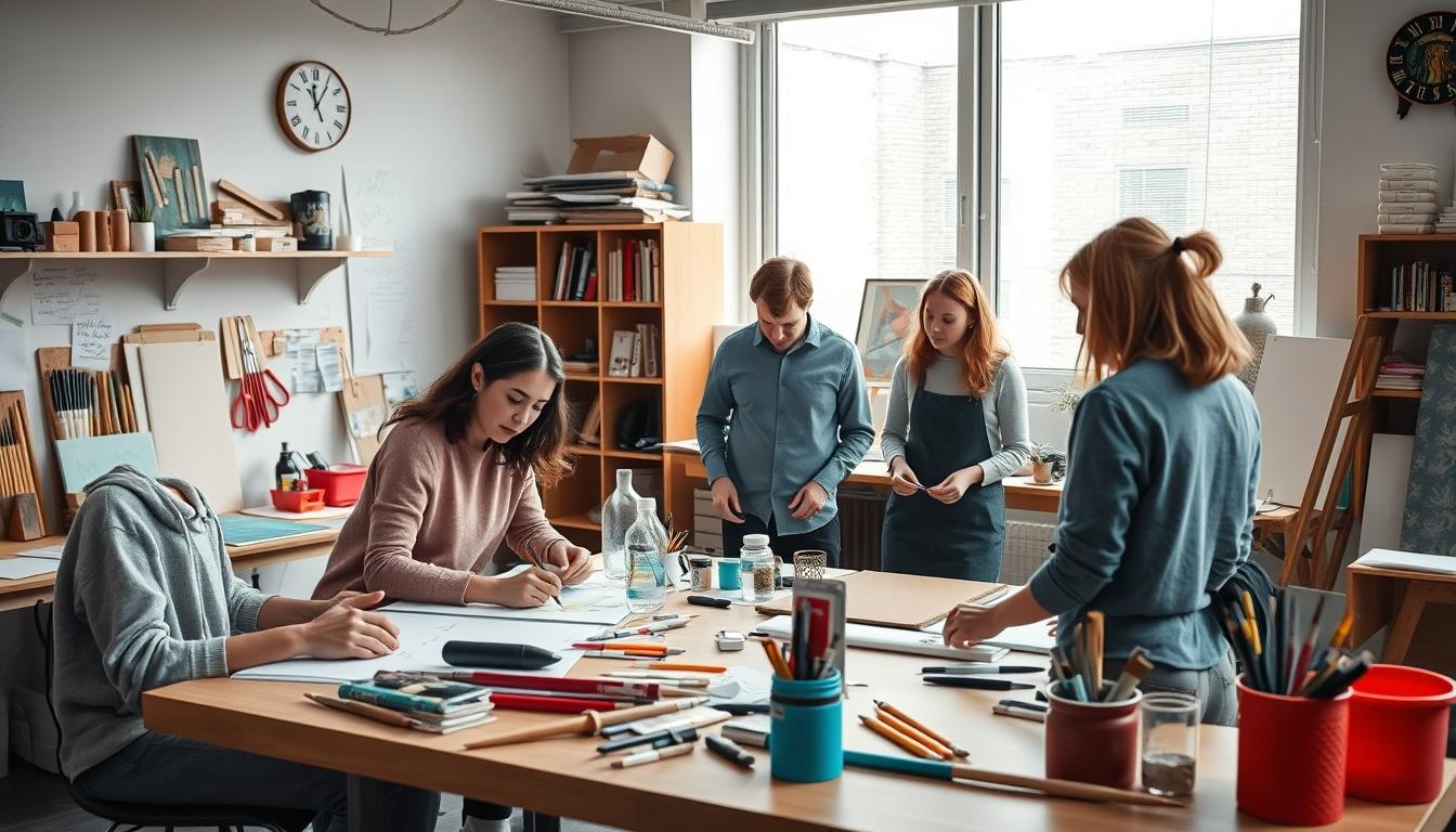 Student developing practical and academic skills