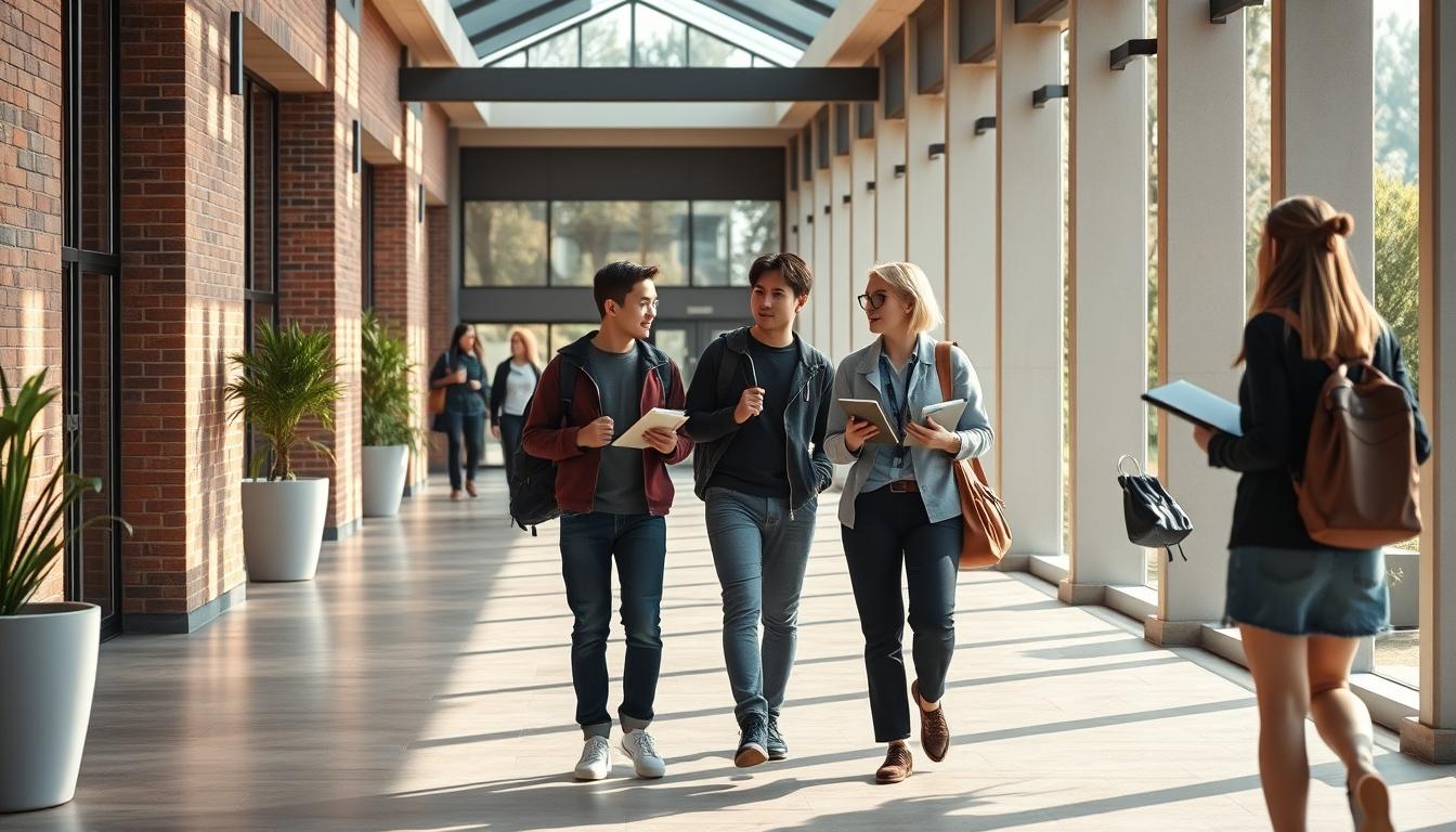 University campus and academic environment in Paris